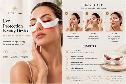 EyeGlow™ | LED Eye Therapy & EMS Massager