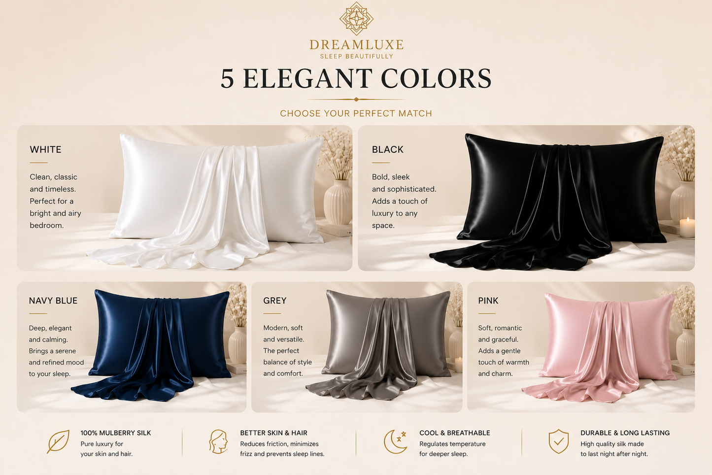 DreamLuxe™ - Satin Pillowcase