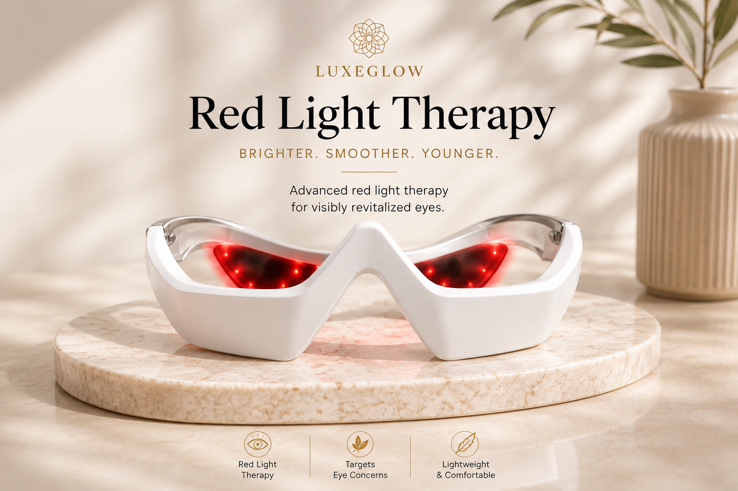 EyeGlow™ | LED Eye Therapy & EMS Massager