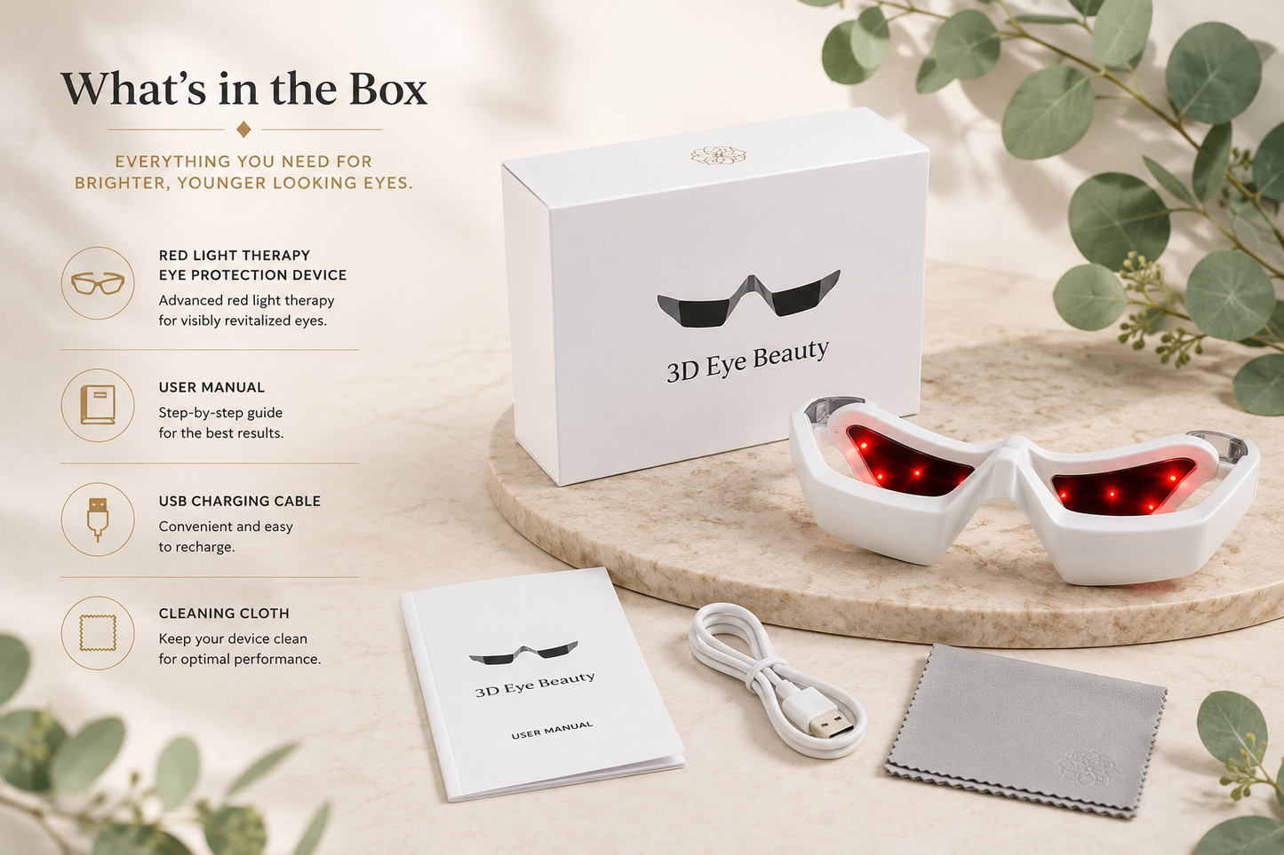 EyeGlow™ | LED Eye Therapy & EMS Massager