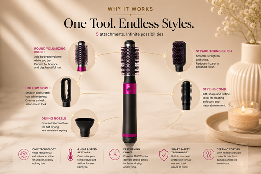 AuraStyle™ 5-in-1 Hot Air Brush